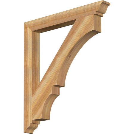 Balboa Traditional Rough Sawn Bracket, Western Red Cedar, 4W X 36D X 40H